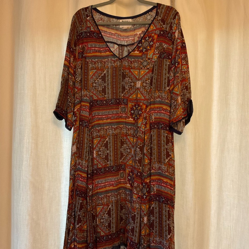 HOLDING HORSES Multicolor Dress, Size XL